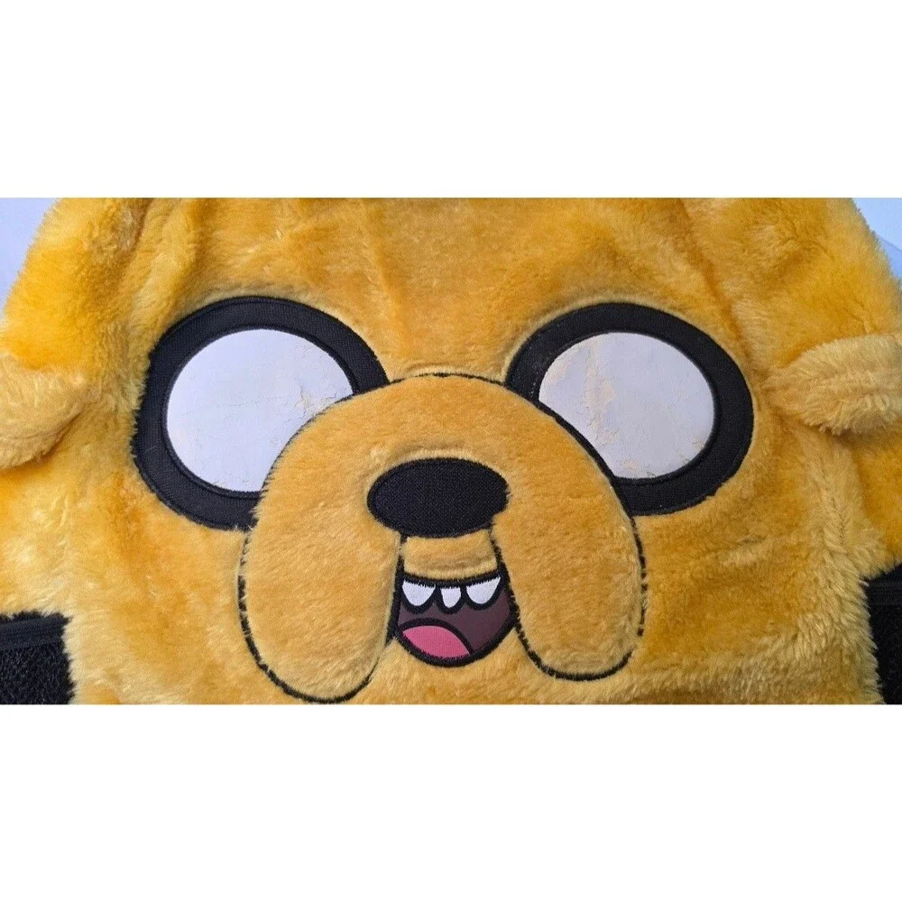 Cartoon Network Adventure Time Jake Dog Sherpa Plush Vintage Backpack